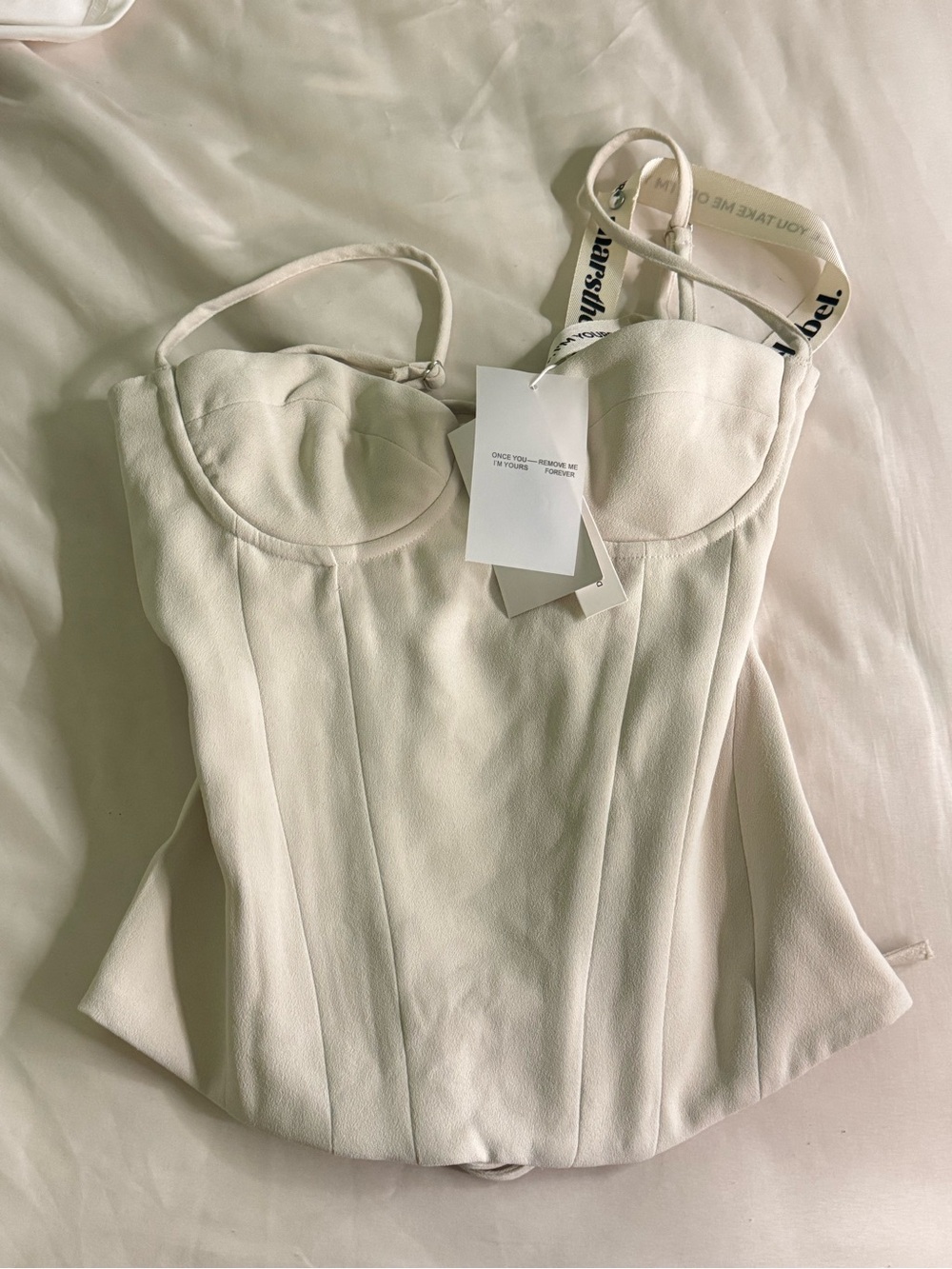Mars the Label Brand New White/Creme Corset and Capris